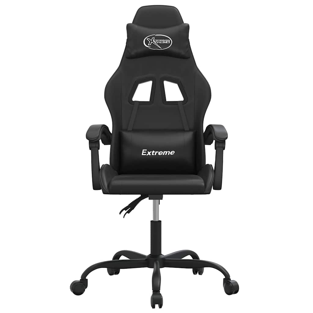 Vidaxl gamestoel kunstleer zwart