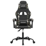 Vidaxl gamestoel kunstleer zwart en camouflage