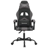 Vidaxl gamestoel kunstleer zwart en grijs