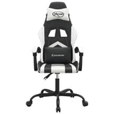 Vidaxl gamestoel kunstleer zwart en wit