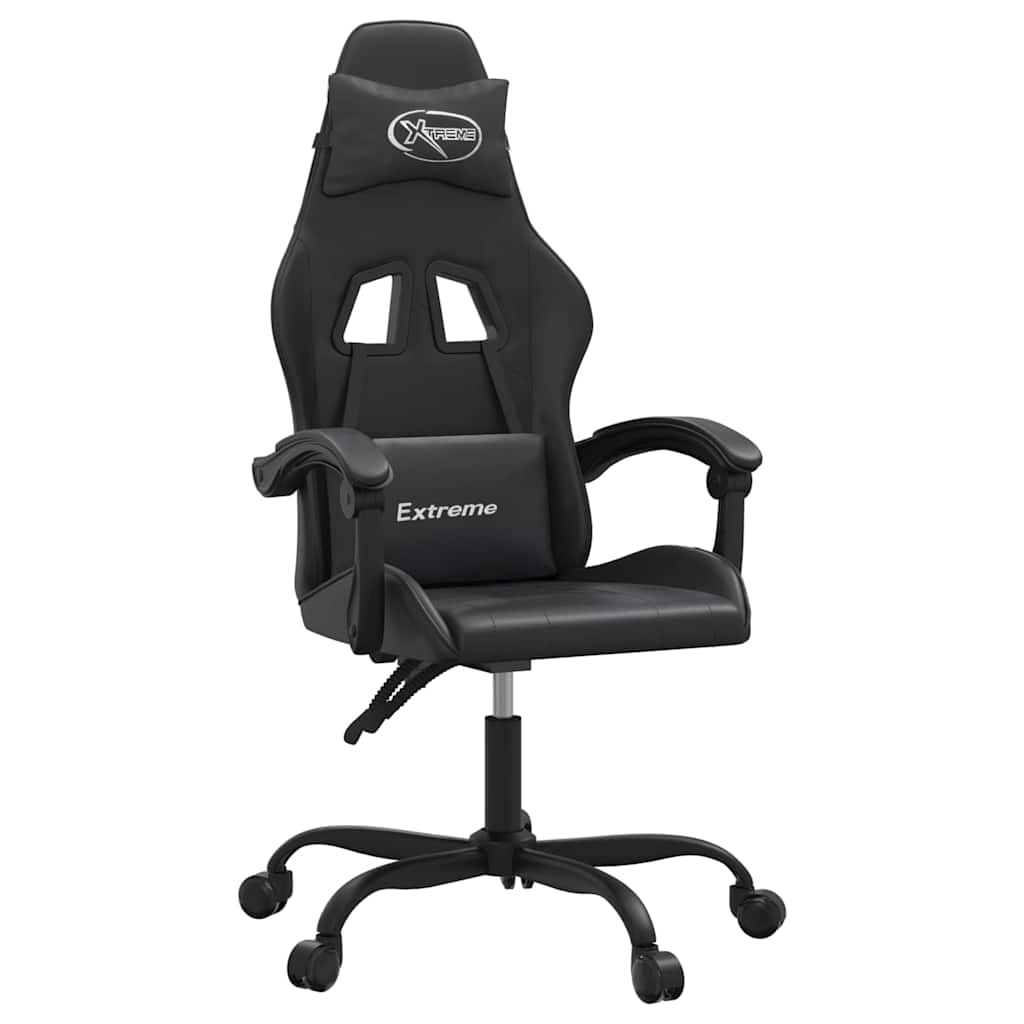 Vidaxl gamestoel kunstleer zwart