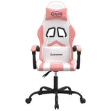Vidaxl gamestoel kunstleer wit en roze