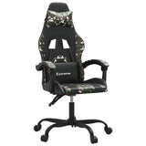 Vidaxl gamestoel kunstleer zwart en camouflage