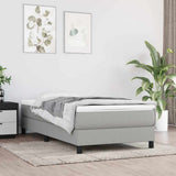Vidaxl boxspring bed 80x200 cm stof lichtgrijs
