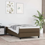 Vidaxl boxspring bed 80x200 cm stof donkerbruin