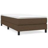 Vidaxl boxspring bed 90x190 cm stof donkerbruin