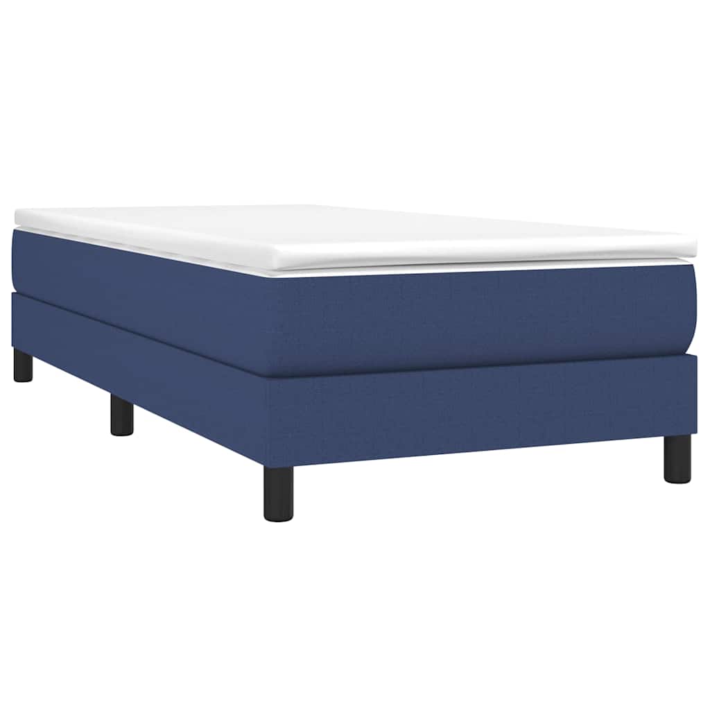 Vidaxl boxspring bed 90x190 cm stof blauw
