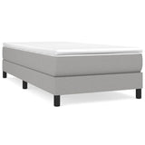 Vidaxl boxspring bed 90x200 cm stof lichtgrijs