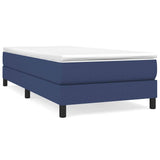 Vidaxl boxspring bed 90x200 cm stof blauw