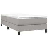 Vidaxl boxspring bed 100x200 cm stof lichtgrijs