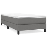 Vidaxl boxspring bed 100x200 cm stof donkergrijs