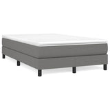 Vidaxl boxspring bed 120x200 cm stof donkergrijs