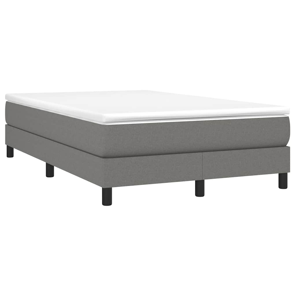 Vidaxl boxspring bed 120x200 cm stof donkergrijs