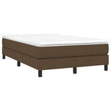 Vidaxl boxspring bed 120x200 cm stof donkerbruin