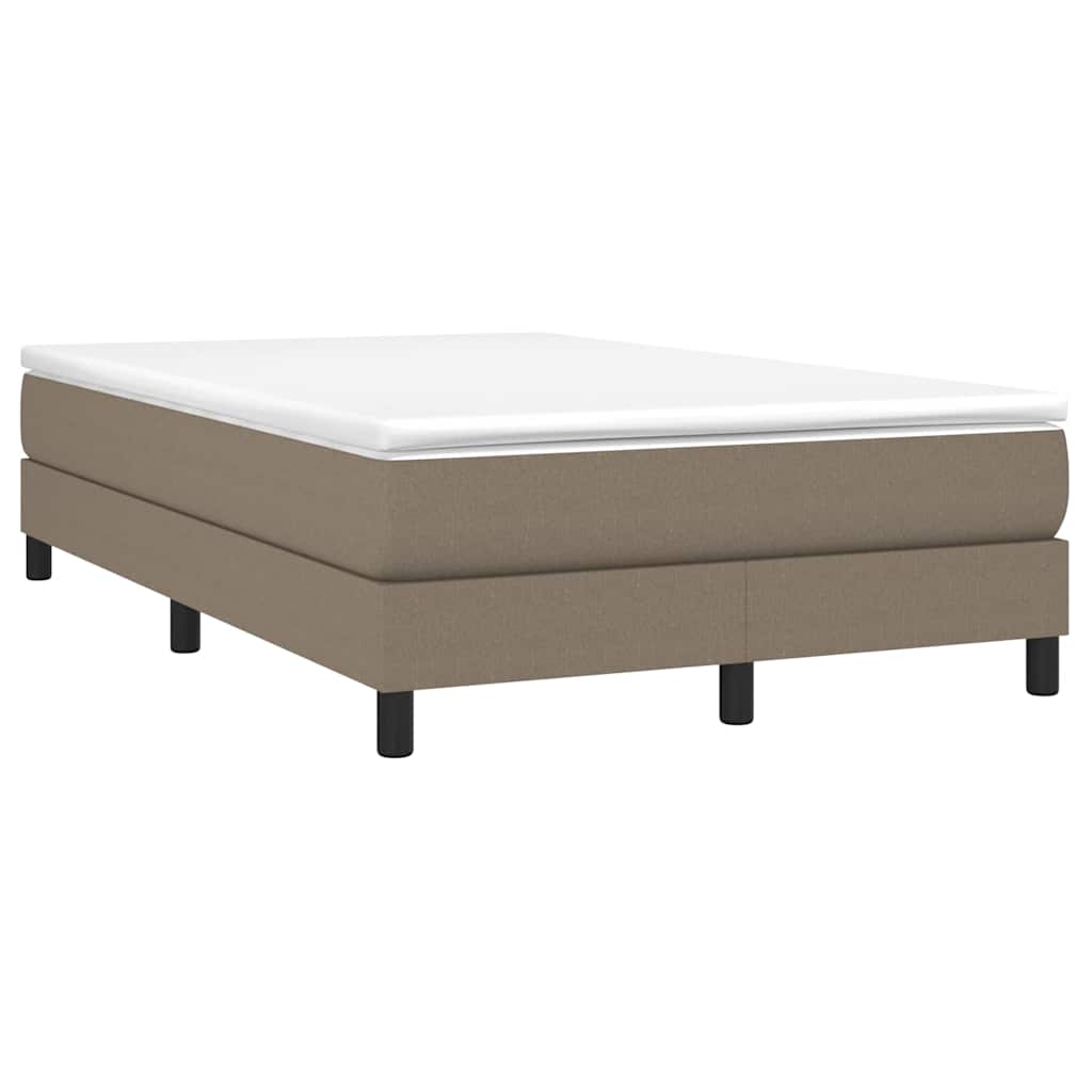 Vidaxl boxspring bed 120x200 cm stof taupe