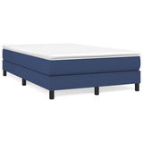 Vidaxl boxspring bed 120x200 cm stof blauw