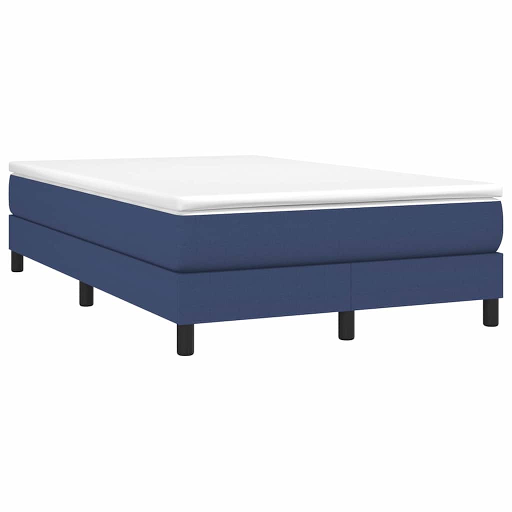 Vidaxl boxspring bed 120x200 cm stof blauw