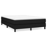 Vidaxl boxspring bed stof zwart 140x190 cm