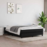Vidaxl boxspring bed stof zwart 140x190 cm
