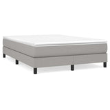 Vidaxl boxspring bed stof lichtgrijs 140x200 cm