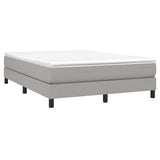 Vidaxl boxspring bed stof lichtgrijs 140x200 cm