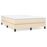 Vidaxl boxspring bed stof crèmekleurig 140x200 cm