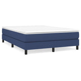 Vidaxl boxspring bed stof blauw 140x200 cm