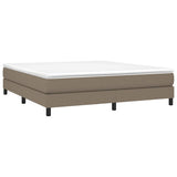 Vidaxl boxspring bed stof taupe 160x200 cm