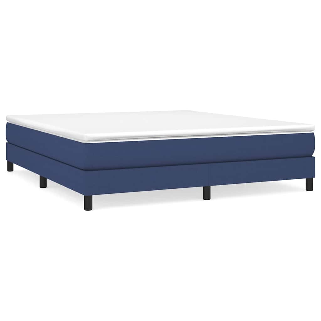Vidaxl boxspring bed stof blauw 160x200 cm
