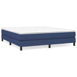 Vidaxl boxspring bed stof blauw 160x200 cm