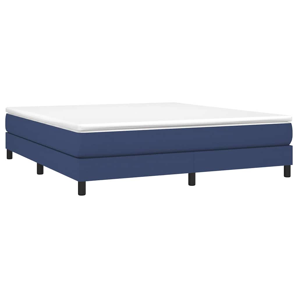 Vidaxl boxspring bed stof blauw 160x200 cm