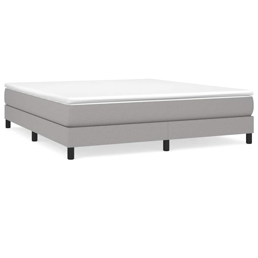 Vidaxl boxspring bed stof lichtgrijs 180x200 cm