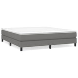 Vidaxl boxspring bed stof donkergrijs 180x200 cm