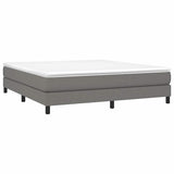 Vidaxl boxspring bed stof donkergrijs 180x200 cm