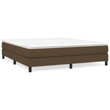 Vidaxl boxspring bed stof donkerbruin 180x200 cm