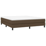 Vidaxl boxspring bed stof donkerbruin 180x200 cm