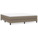 Vidaxl boxspring bed stof taupe 180x200 cm