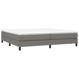 Vidaxl boxspring bed stof donkergrijs 200x200 cm