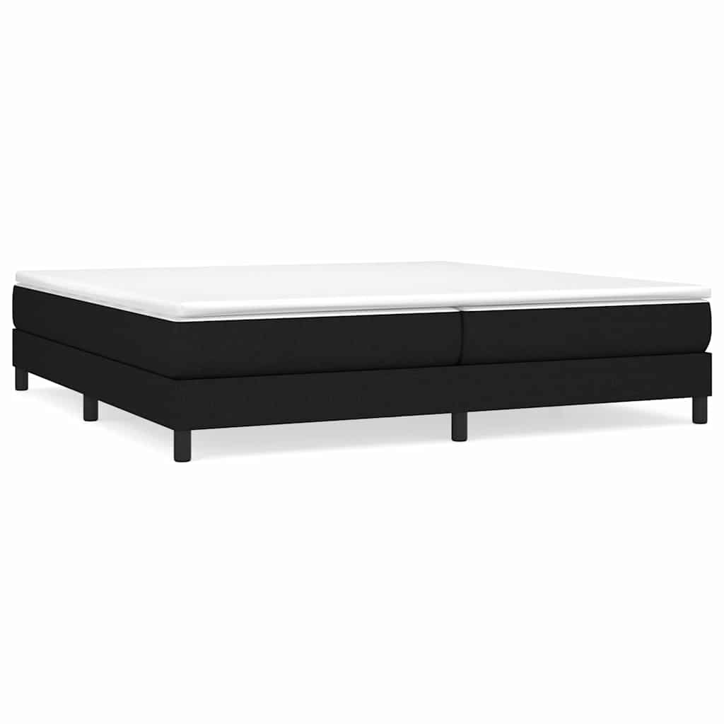 Vidaxl boxspring bed stof zwart 200x200 cm