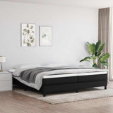 Vidaxl boxspring bed stof zwart 200x200 cm