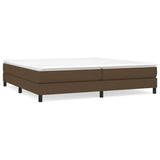 Vidaxl boxspring bed stof donkerbruin 200x200 cm