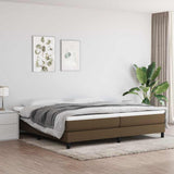 Vidaxl boxspring bed stof donkerbruin 200x200 cm