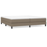 Vidaxl boxspring bed stof taupe 200x200 cm