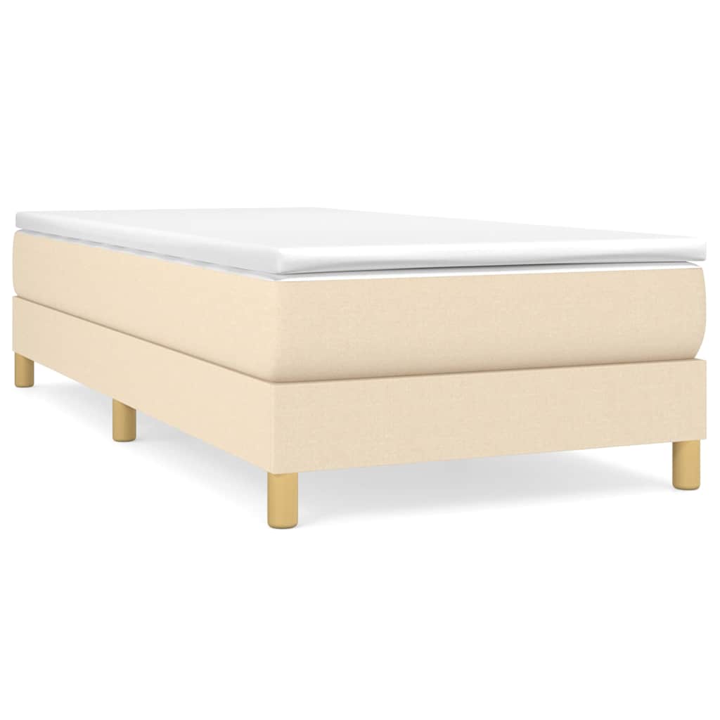 Vidaxl boxspring bed 80x200 cm stof crèmekleurig