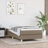 Vidaxl boxspring bed 90x190 cm stof taupe