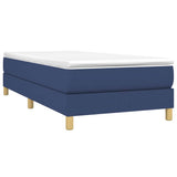Vidaxl boxspring bed 90x190 cm stof blauw