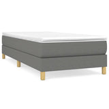 Vidaxl boxspring bed 90x200 cm stof donkergrijs