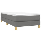Vidaxl boxspring bed 90x200 cm stof donkergrijs