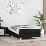 Vidaxl boxspring bed 90x200 cm stof zwart