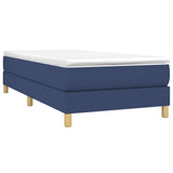 Vidaxl boxspring bed 100x200 cm stof blauw